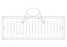 drain grill top view free cads