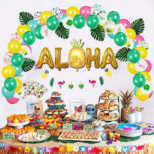 2m foil fringe tinsel shimmer curtain door wedding birthday party decorations. Partygo Luau Birthday Party Decorations Set 106 Pcs Aloha Banner Confetti Balloons Arch Drinking Umbrella Straws Tropical Leavesfor Hawaiian Theme Decorations Summer Beach Pool Party Baby Shower Educational Toys Planet