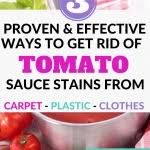 remove tomato sauce stains