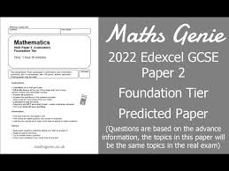 Edexcel 2022 Gcse Maths Paper 2