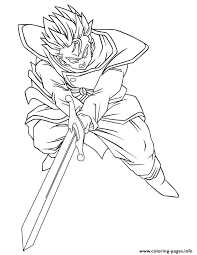 Incredible dragon ball z coloring page to print and color for free : Coloring Pictures Of Dragon Ball Z Characters Coloring Walls