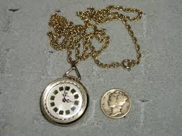 fieldstone pendant watch necklace