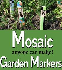 Mosaic Garden Markers Anyone Can Make