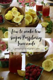 low sugar raspberry lemonade