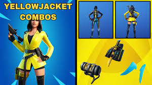 I bought the yellow jacket bundle from microsoft store for my fortnite account but i didn't got in fortnite but it says i already owned it. Best Yellowjacket Combos In Fortnite Yellow Jacket Starter Pack Overview Combos Giveaway Youtube