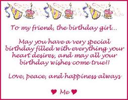 birthday wishes for best female friend