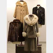 Sold At Auction Three Vintage Fur Coats