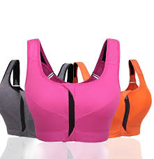 Top 9 Most Popular Zipper Sports Bra With Adjustable Straps