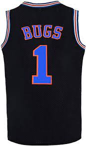 Amazon Com Borolin Youth Basketball Jersey 1 Moive Space Jerseys Bugs Shirts For Kids 90s Hiphop Party Clothing Sports Outdoors