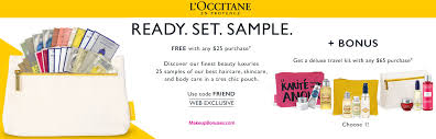 l occitane huge free gift with purchase