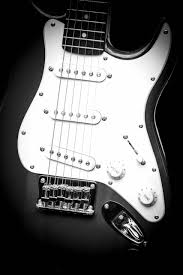 rock white acoustic guitar image