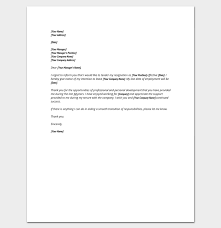 Resignation Letter Template Format Sample Letters With Tips