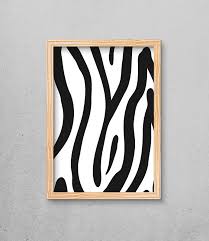 Quadro Animal Print Zebra Casa Rock