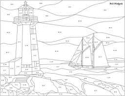 Lighthouse And Sailboat Stained Glass