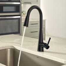 Get 5% in rewards with club o! Moen 7864bls Sleek One Handle Pulldown Kitchen Faucet Black Stainless
