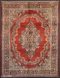 a decorative persian mahal saruk carpet
