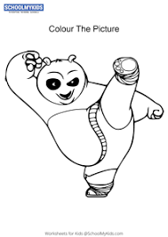 kung fu panda coloring pages worksheets