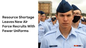air force recruits with fewer uniform items