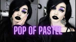 pop of pastel makeup look you