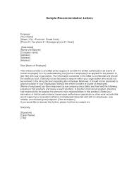 9 Employee Reference Letters Free Samples Examples Sample