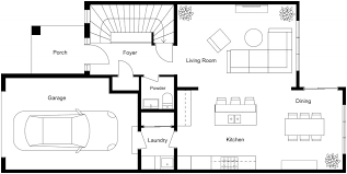 Simple House Plan Design With Garage