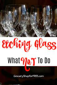 etching glass what not to do when