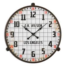 Max Aged Wall Clock By Uttermost Fine