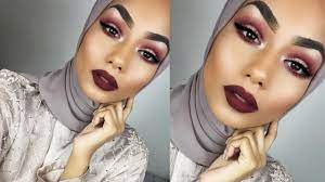 burgundy new years eve makeup tutorial