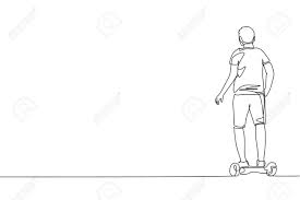 More images for how to draw a hoverboard » One Continuous Line Drawing Young Happy Man Stand And Ride Hoverboard Royalty Free Cliparts Vectors And Stock Illustration Image 159964860