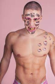 OMG, he's naked UHGAIN: Austrian rapper Candy Ken loses his Hello-Kitty  stickers in all the right places - OMG.BLOG
