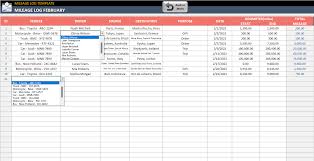 mileage log template instant