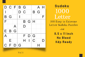 1000 puzzle letter sudoku graphic by