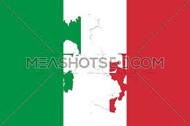 Click on the italy flag map to view it full screen. Map Of Italy With Italian Flag Official Colors And Proportion I 164207 Meashots