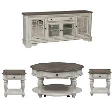 These not only work perfectly in smaller rooms, but they also give you the perfect spot for table lamps, decorative pieces or even a remote control. 4 Piece Living Room Coffee Table With Tv Stand And Set Of 2 End Table Walmart Com Walmart Com