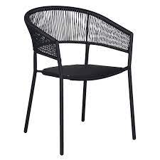 Black Wicker Outdoor Chair