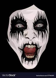 corpse paint makeup royalty free vector