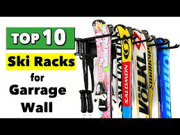 home and garage ski storage rack wall