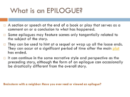The classic version of the flow of events is possible on servers la2 epilogue x1, x3, x7. Ppt Writing An Epilogue Powerpoint Presentation Free Download Id 2197544
