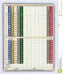 Blank golf score card stock photo. Image of scorecard - 17243128