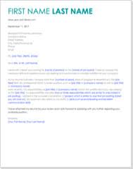 Get The Job With Free Professional Cover Letter Templates Cover