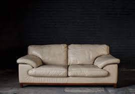 postmodern leather sofa by roche bobois