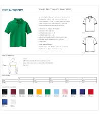 Port Authority Y500 Youth Silk Touch Polo