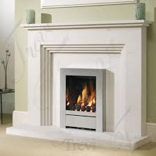Modern Natural Marble Fireplace Suround