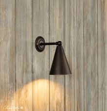 Antique Brass Cone Wall Light