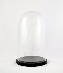 emh small glass display cover dome