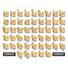 Yonico 50 Piece Professional Quality Router Bit Set