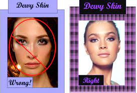 create dewy skin without looking oily