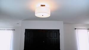 how to install a semi flush mount light