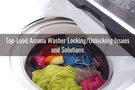 You will hear a click, the basket will make a slight turn, and the lid will unlock briefly before locking again. Amana Washer Door Lid Won T Lock Unlock Ready To Diy
