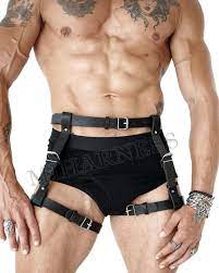 Gay Harness Leather Garter Belt Men Leather Harness Men - Etsy